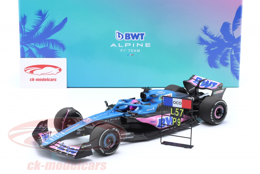 Minichamps 1:18 Esteban Ocon Alpine A523 #31 Bahréin GP fórmula 1 2023