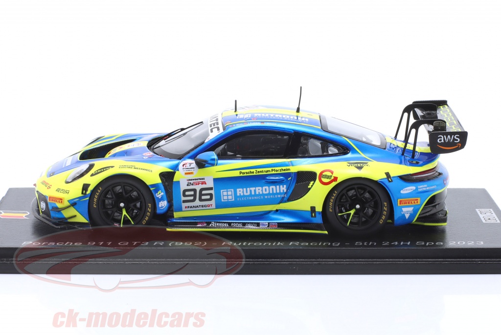 SB786 - Spark 1:43 SPARK Porsche 911 992 Gt3 R 4.2L Team Rutronik Racing #96 24H Spa 2024 Julien Andlauer Sven Muller Patric Niederhauser SB786 ( - Auto Racing SB786 - Spark 1:43 SPARK Porsche 911 992 Gt3 R 4.2L Team Rutronik Racing #96 24H Spa 2024 Julien Andlauer Sven Muller Patric Niederhauser SB786 ( - Auto Racing