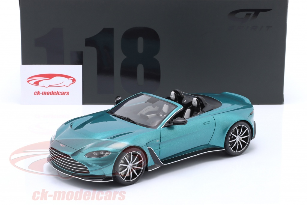 Modèle Réduit GT Spirit 1:18 - Aston Martin V8 Vantage Métallisé Gris - Volant à Droite (RHD)