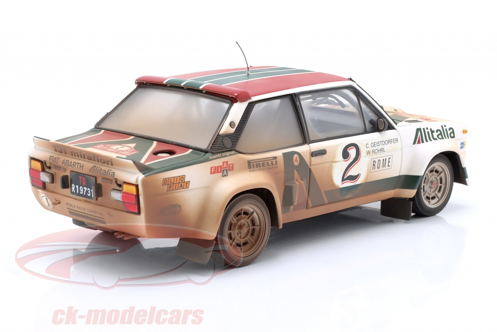 Altaya 1:24 Fiat 131 Abarth #10 ganhador Rallye Monte Carlo 1980 Röhrl