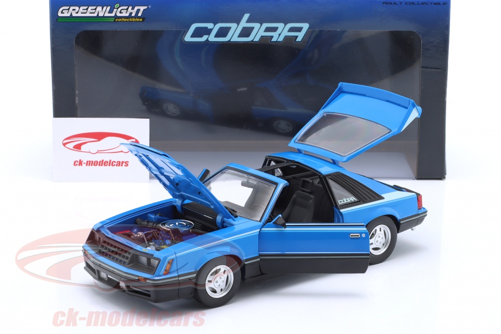 Lot - A Diecast Eagles Race, Ford Mustang Shinoda Boss Cobra Convertible Model Car, 1:18 Scale