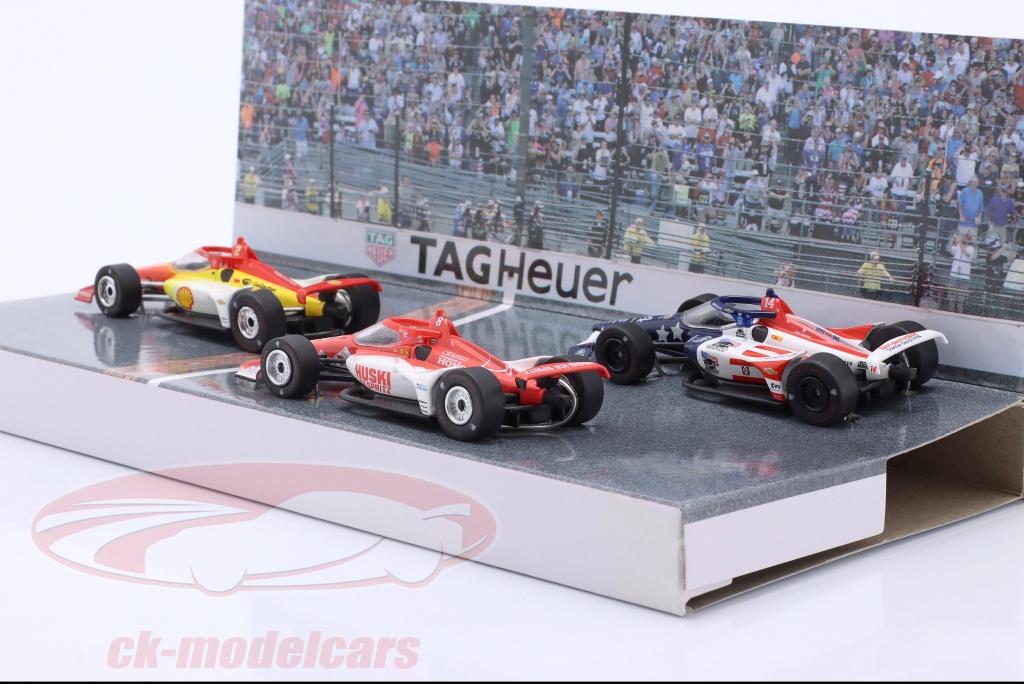 Greenlight échelle 1/64 11581 - Le Podium 3 Voitures Indy500 2023 #2 #8 #14