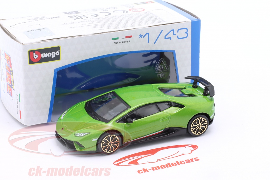 Miniature Lamborghini Huracan Performante 1/43 – Make Up Eidolon, Verde Scandal