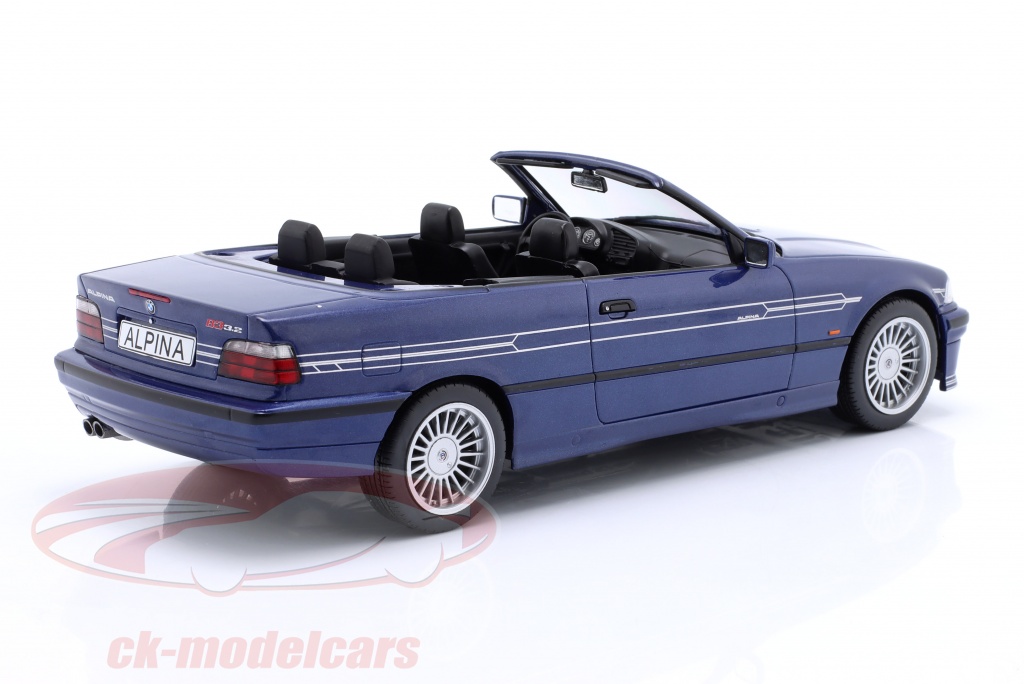 BMW Alpina B3 3.2 Cabriolet 1996 (E36) - Miniature MCG 1/18 - Métal Bleu