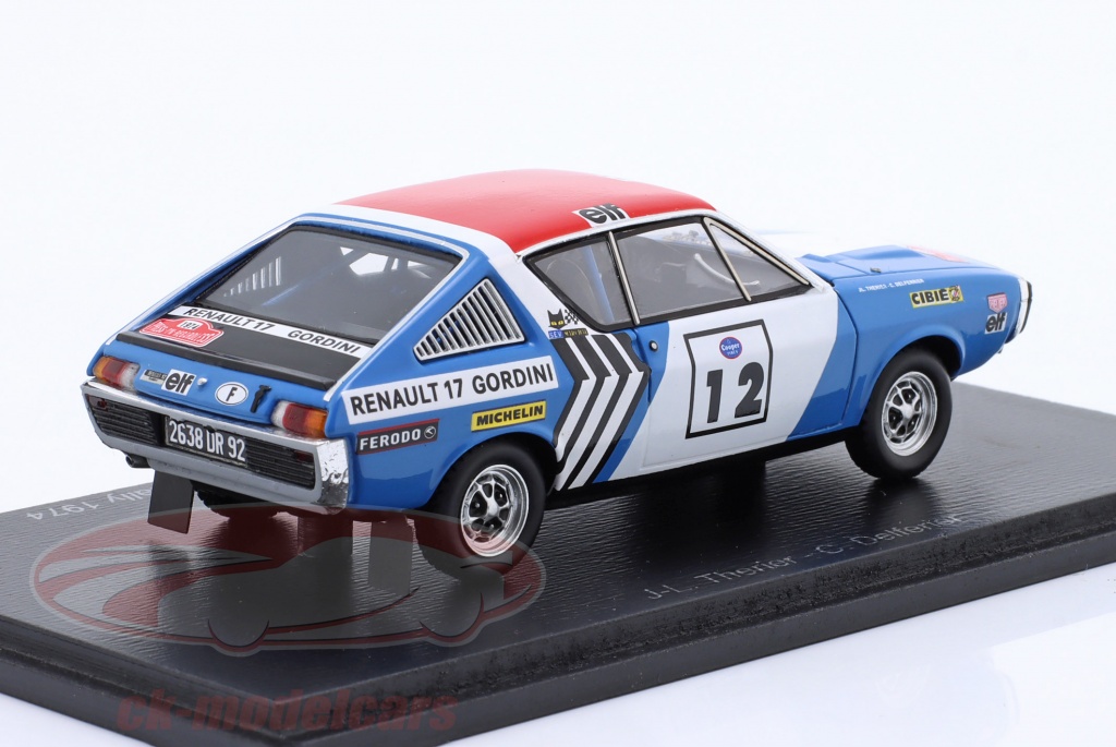 593Z Solido Modifié 196 Renault 17 Gordini #16 Rallye Maroc