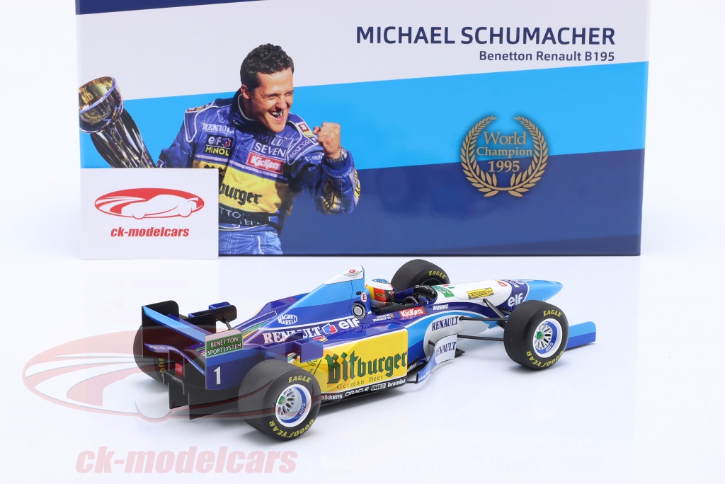 Renault Benetton B195 Gagnant Formel 1 Belgique Gp 1995 Schumacher 1:18