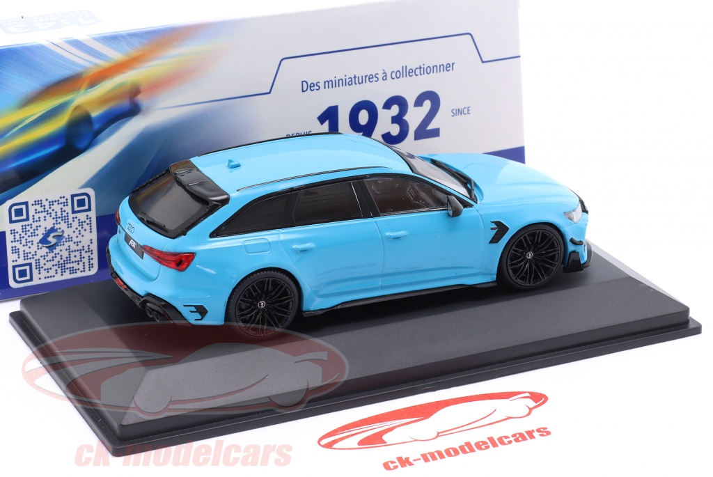 Solido 1:43 Audi RS 6-R ABT year 2022 Miami blue S4310707 model 