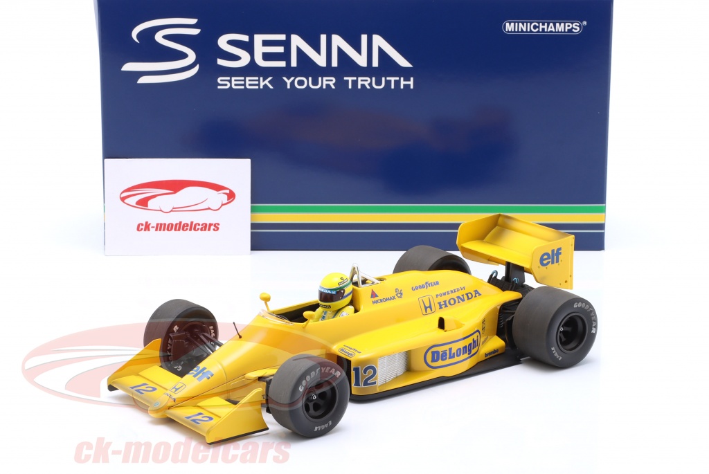 Modellino Auto Ayrton Senna Lotus 99T #12 - Scala 1:43, Vincitore Monaco GP 1987, Altaya - Foto 11