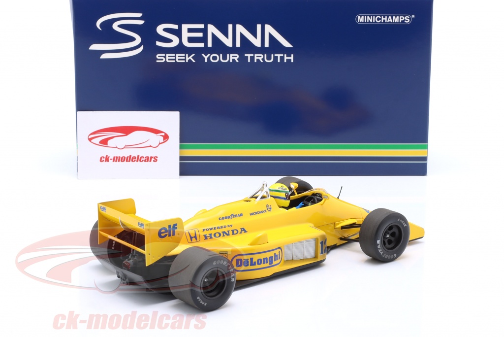 FIGURINE 1/18 AYRTON SENNA VROOM POUR GP REPLICAS MATTEL MINICHAMPS