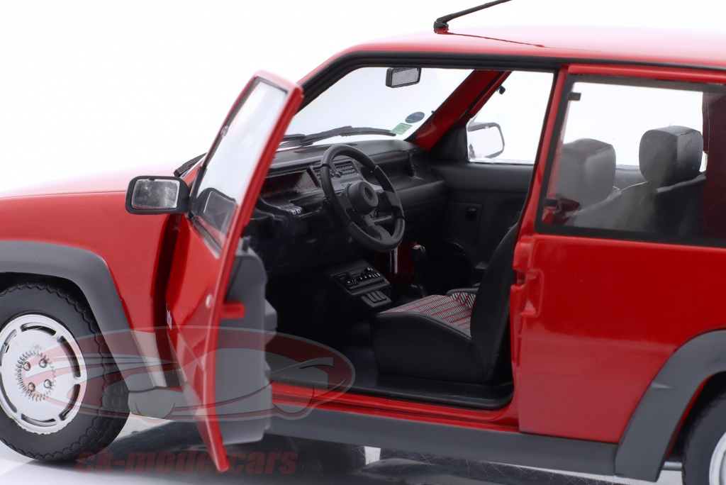 Voiture Miniature Métal Modèle Réduit Solido 1/18 - Renault 5 GT Turbo MK1 Rouge 1985 - Neuf 306 Maxi 1/18