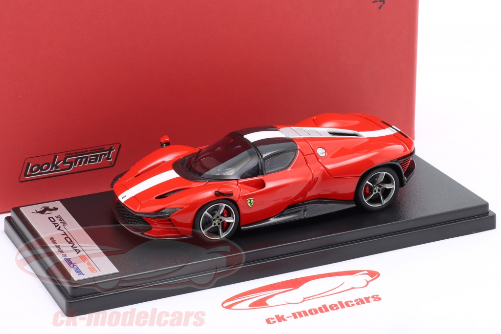 1:43 LOOKSMART Ferrari Daytona Sp3 Closed Roof 2022 Rosso