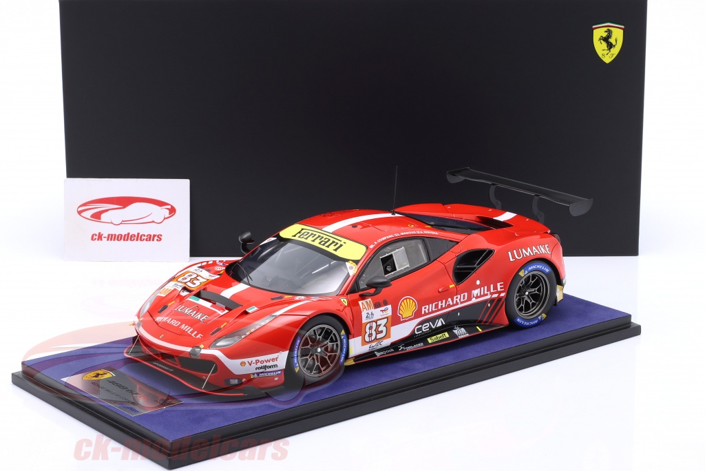 LOOKSMART LSLM168 FERRARI 488 GTE EVO N°83 AF CORSE 24H Le Mans 2023 1/43