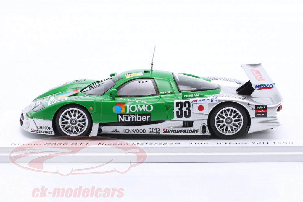 Miniature Spark 1/43 Nissan R390 GT1 N°33 - 10e Aux 24h Du Mans 1998 - NEUF