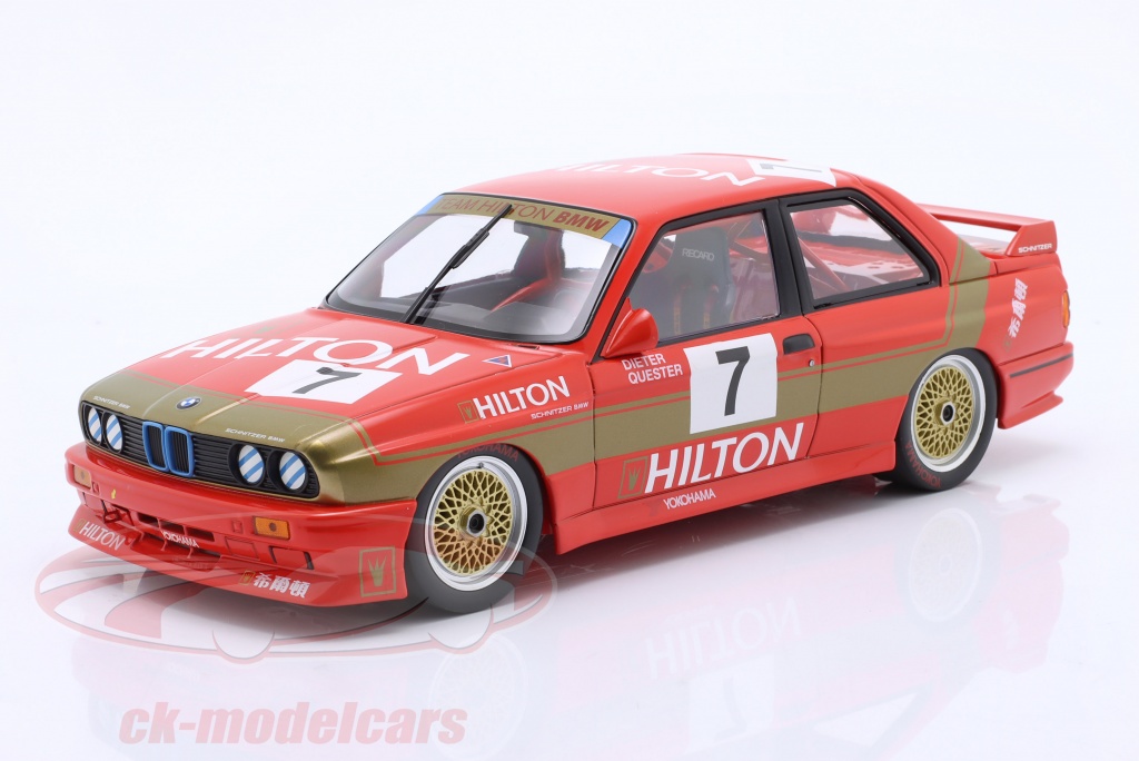 Minichamps 1:18 BMW M3 #7 2nd Macau Guia Race 1987 Dieter Quester  