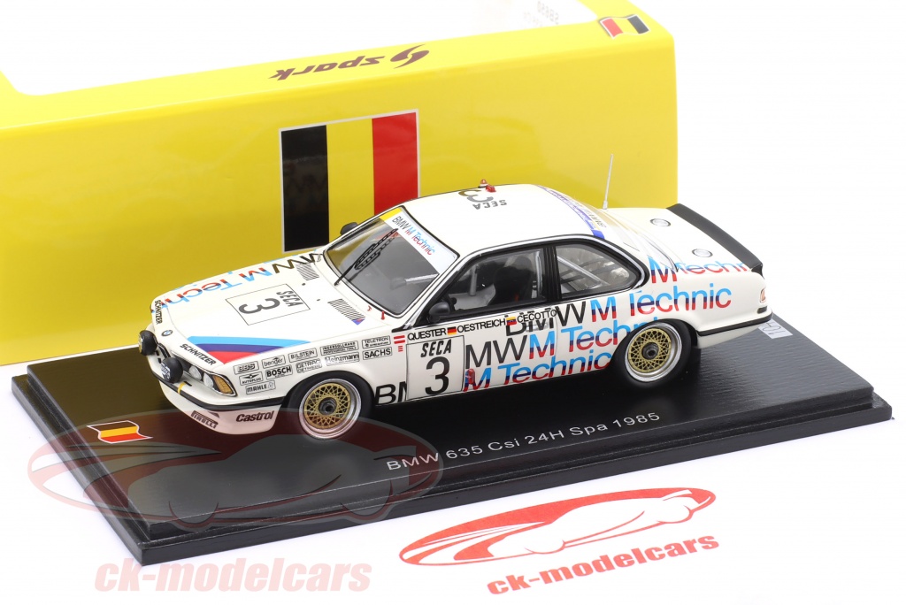 Modèle Réduit Spark BMW 635 Csi N°21 Des 24H De Spa 1985 - échelle 1/43, Neuf