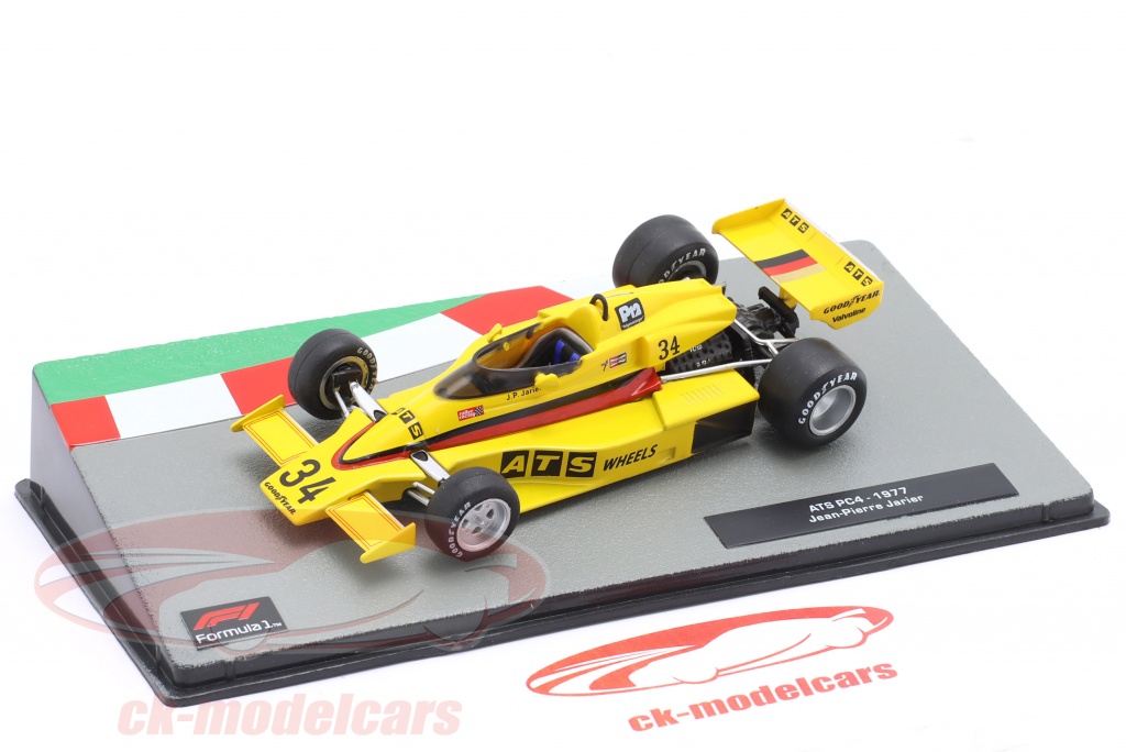 OPO 10 Formula 1 Car 1:43 Scale Model - Penske PC4 #35 Hans Heyer 1977, Metal Die-Cast In Plexiglass Case - View #4