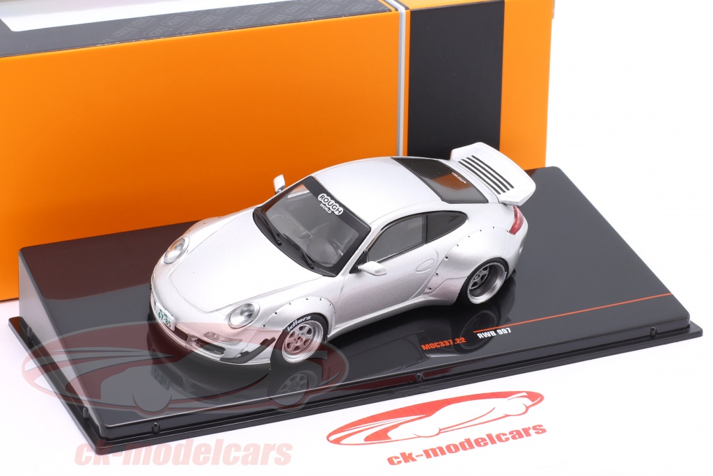 Porsche 911 997 RWB JDM Argent - IXO MOC337 1/43 - Diecast 2023