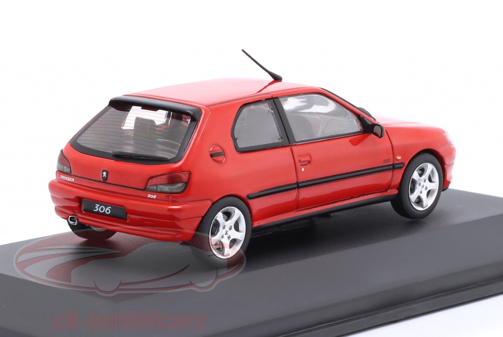 Voiture Miniature 1:43 Collection Voiture Miniature Peugeot 306 GTI S16 Rouge 2002 - Échelle 1:43