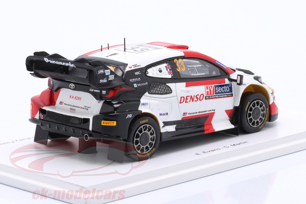 1/43 Spark 2024 TOYOTA GR Yaris Rally1 HYBRID No.18 TOYOTA GAZOO Racing WRT 7th Rally Monte Carlo T. Katsuta - A.Johnston Car Model