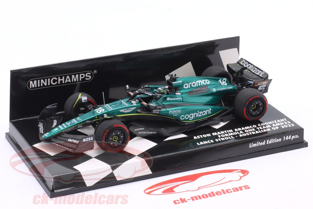 Aston Martin Mercedes AMR23 18 Lance Stroll F1 9ème Canada 2023 Spark 18S957 - Miniatures Autos