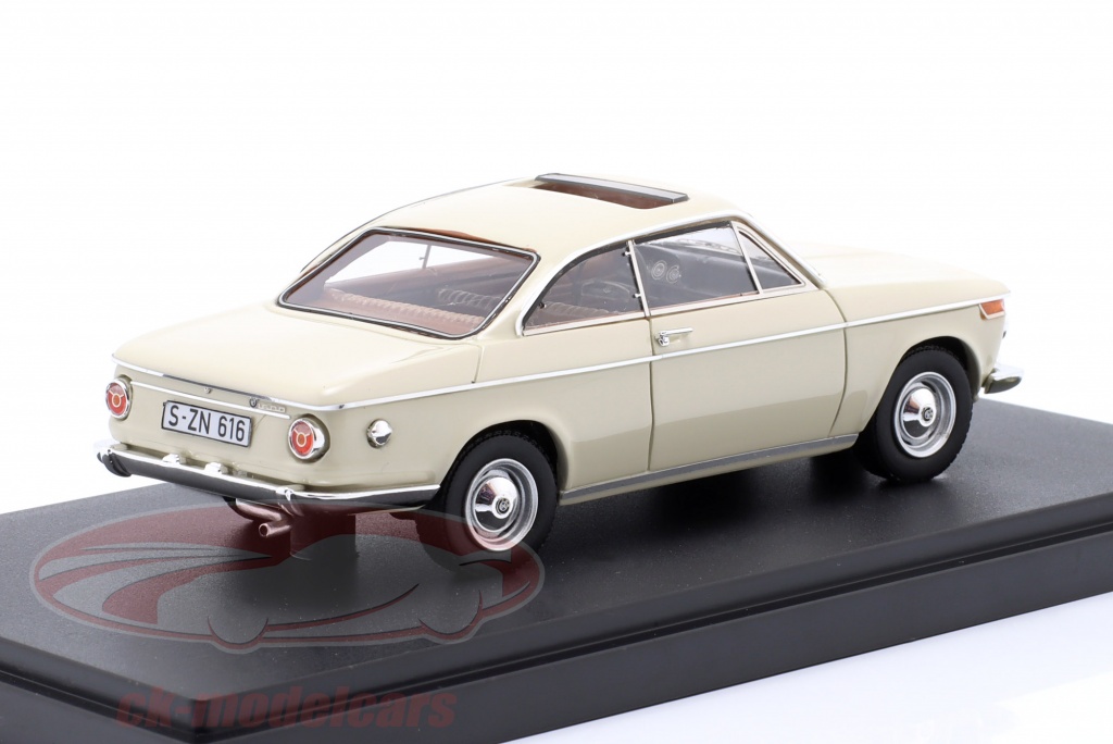 BMW 1600-2 Baur Coupé Crème 1967 – Matrix 1/43 – Neuve
