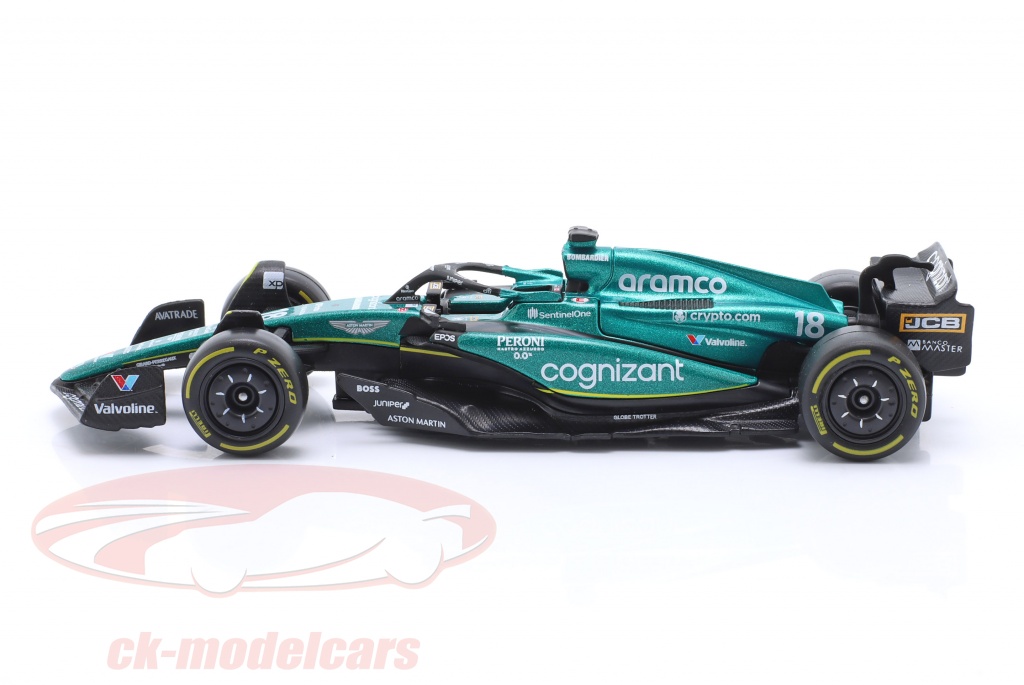 Modèle Réduit 1/43 Aston Martin F1 AMR23 N°18 Burago - Formule 1 - Neuf
