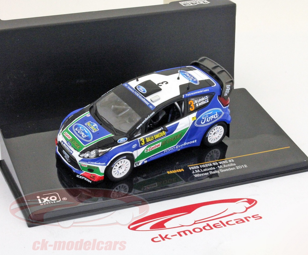 Modèle Réduit FORD Fiesta RS WRC Rallye De Suède 2011 1/43 IXOMODELS - Neuf
