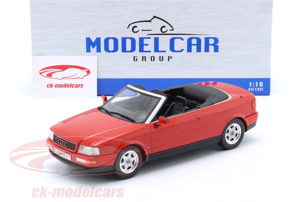 Audi Cabriolet Année de construction 1991 rouge 1:18