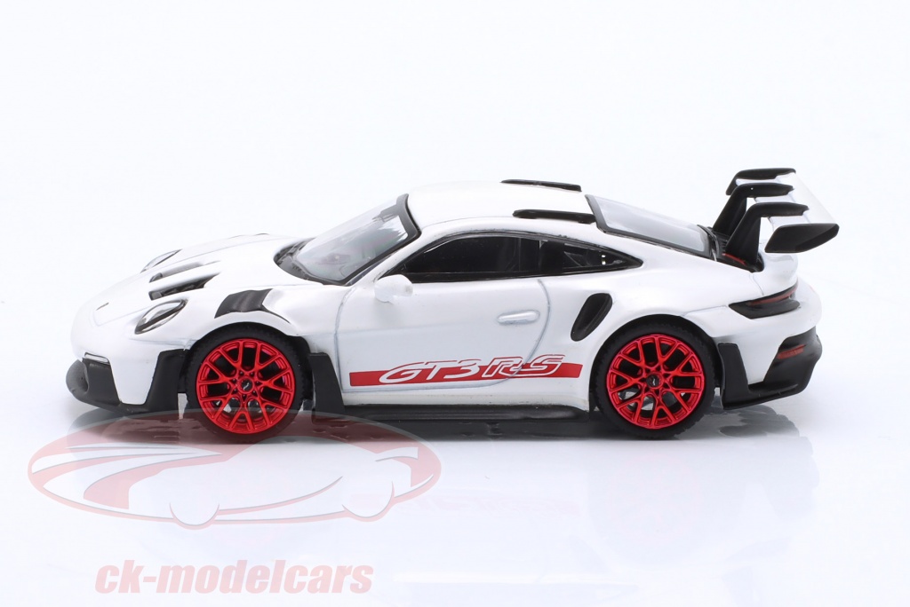 Mini GT 1:64 Porsche 911 (992) GT3 RS Hommage à Carrera RS - Modèle Blanc #827 - Diecast De Collection 2025
