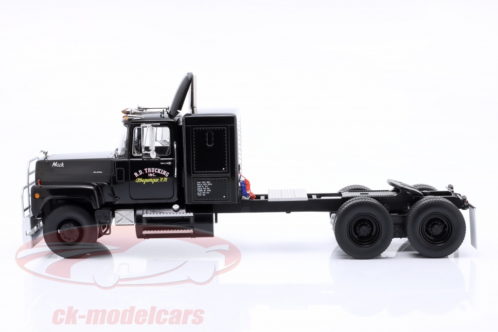 Road-Kings RK180171 – Camion Mack RL700L Convoi 3-Axes 1974 – Noir – Miniature 1/18 NEUVE