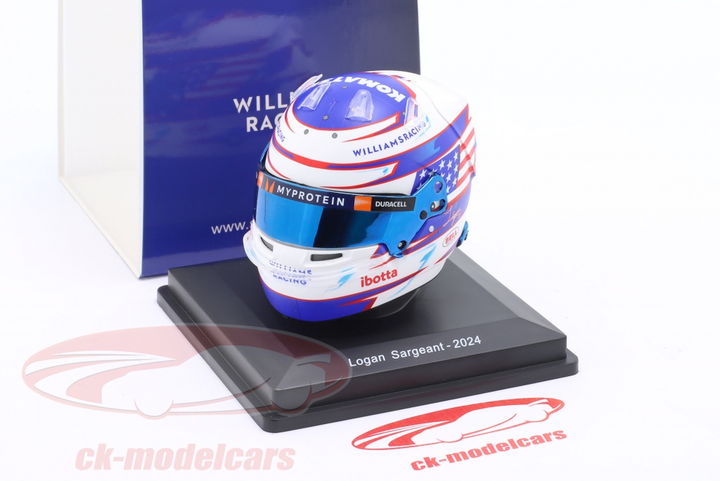 Modèle réduit Casque Logan Sargeant - Williams Racing 2024 1/5