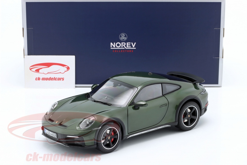 Porsche 911 Dakar Vert Chêne 2023 - NOREV 1/18 - Modèle 187241 - Neuf