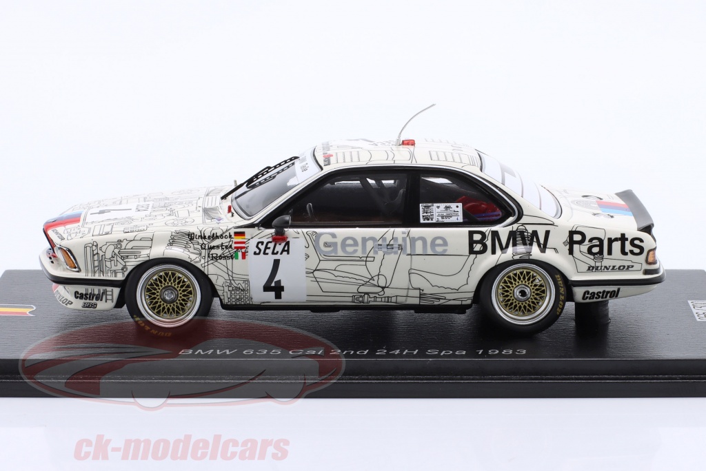 BMW 3.0 Csi 12 Winner 24 Heures de Spa Francorchamps 1974 Spark