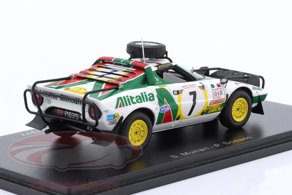 HASEGAWA LANCIA STRATOS HF N.7 3rd SAFARI RALLY 1977 S.MUNARI-P.SODANO