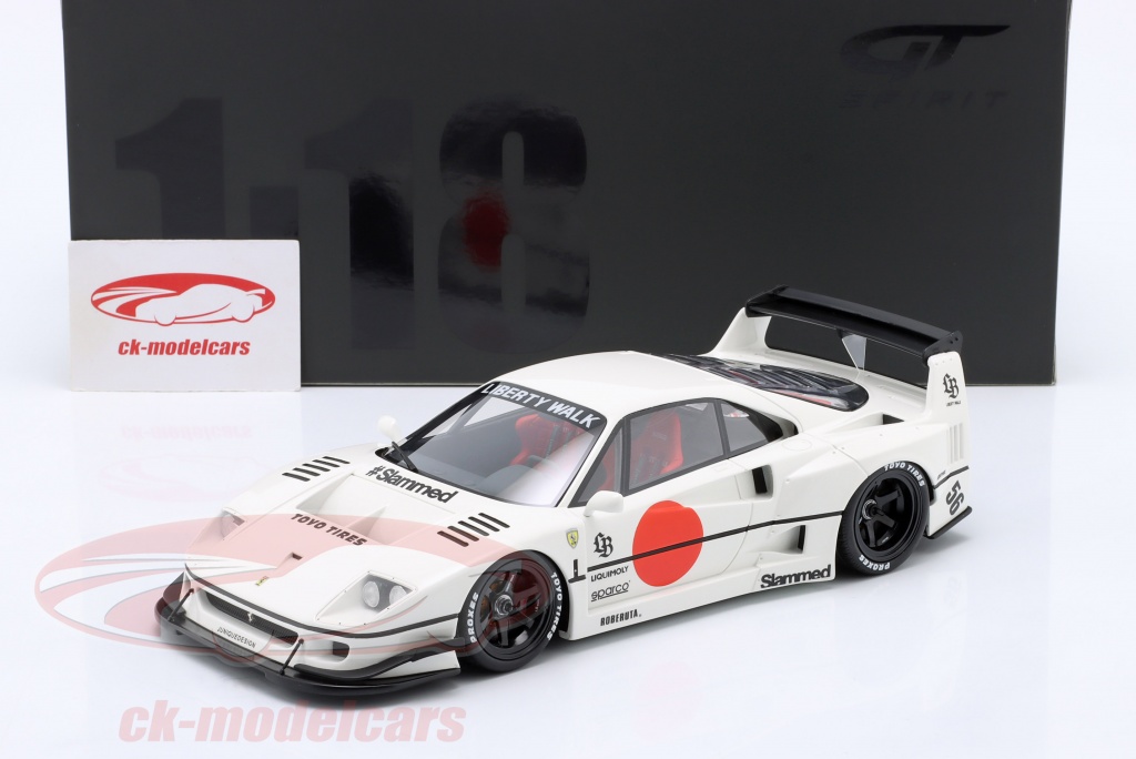 GT-SPIRIT 1:18 Ferrari F40 LB-Works 2023 white GT470 model car GT470 ...