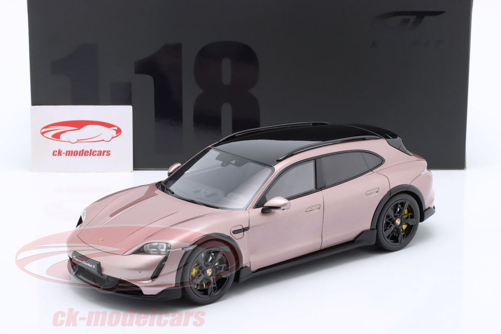 Minichamps 1:18 Porsche Taycan Turbo S Cross Turismo 2021 – Modello In Metallo Colore Grigio Gesso