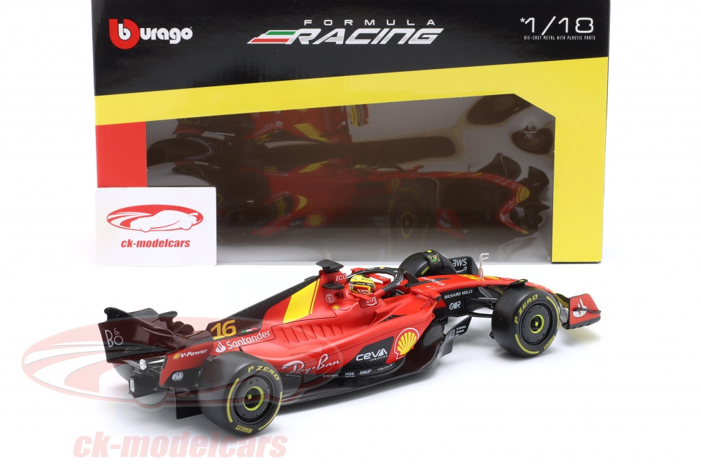 BBURAGO 1/43 - FERRARI F1 SF-23 - GP De Monza 2023 (C. Leclerc