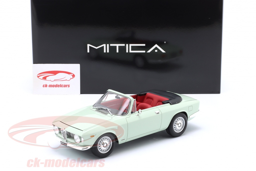 Modellino MITICA 1:18 Alfa Romeo Giulia 1600 GT Cabriolet 1964 – Verde - Foto 5