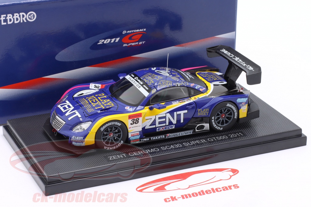 Voiture Miniature Lexus Zent Cerumo SC430 Super GT500 #38 2011 échelle 1:43 - Marque Ebbro, Neuve