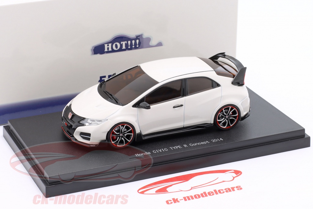 Miniature Ebbro 1/43 - Honda Civic Type R Concept 2014 (FK2) - Bleu - Diecast