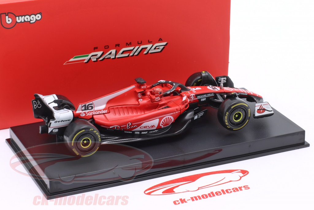 HTLNUZD Bburago 2023 1/43 SF23#16 Coche de carreras de aleación para HTLNUZD Bburago 2023 1/43 SF23#16 Coche de carreras de aleación para