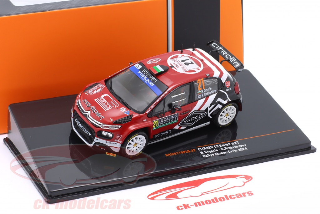 Citroen C3 Rally 2 #21 Rally Monte Carlo 2024 Gryazin
