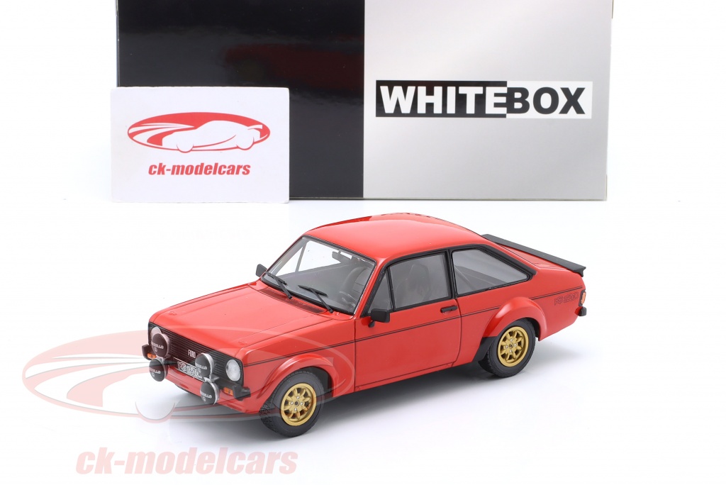 Bburago 1:24 Ford Escort RS 1800 – Vintage Italienne, Noir, Rare (occasion Avec Boîte)