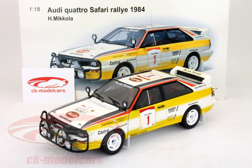 Audi Quattro A2, No.4, HB Audi Team, HB, Rally Neuseeland, 1984, including Decals, H.Mikkola/A.Hertz