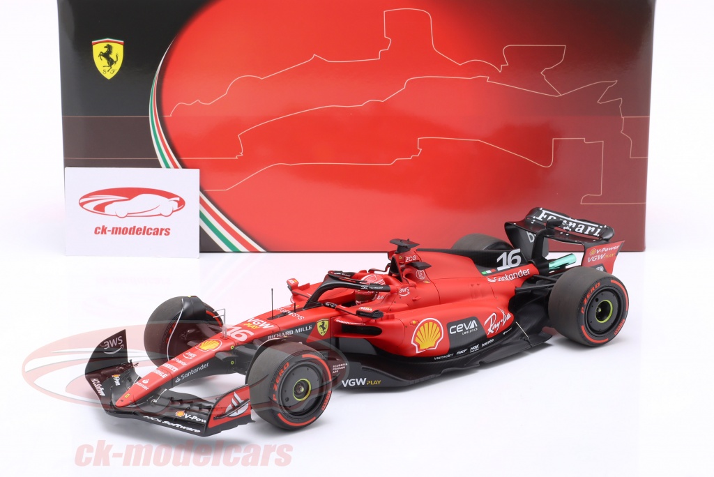 BBR Models 1:18 Charles Leclerc Ferrari SF23 #16 4-й Бельгия GP формула ...