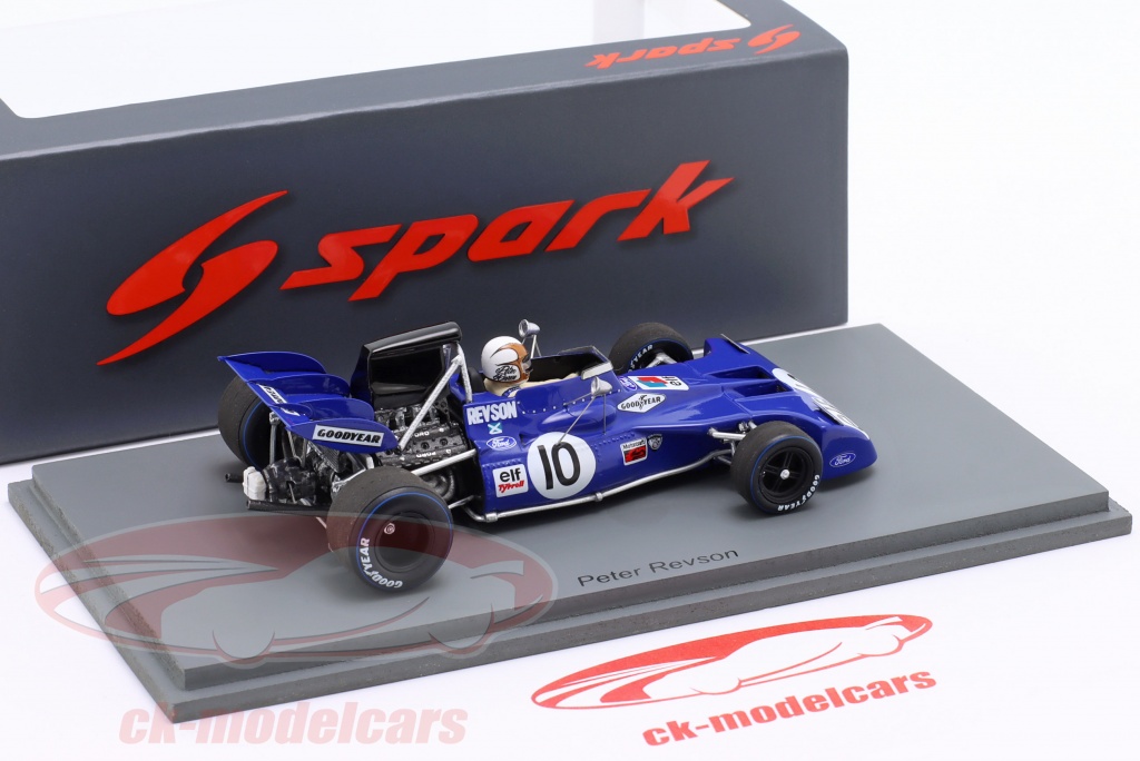 Modèle Réduit 1:43 SPARK Tyrrell 001 #10 F1 GP USA 1971 Peter Revson - Neuf