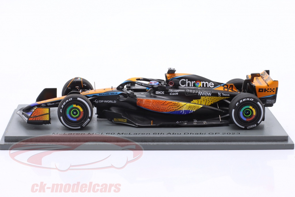 Spark S8944 MCLAREN MCL60 N°81 – Miniature Oscar 1/43 GP Abu Dhabi 2023 – Prévente