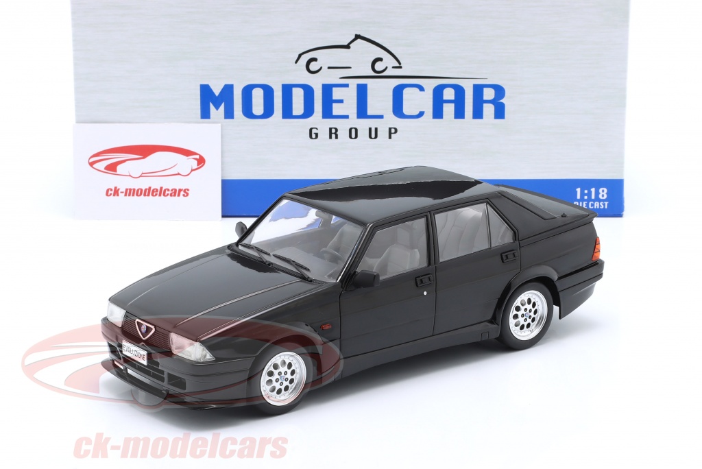 Alfa Romeo 75 Turbo Evoluzione 1987 Noire – Miniature ModelCarGroup 1/18, édition MCG18429
