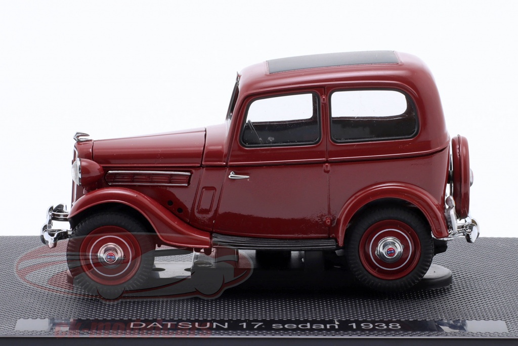 Donekr Rood Ebbro 1:43 Datsun 17 Sedan Bouwjaar 1938 donker rood 44347 model auto ...