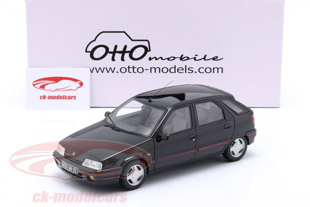 Otto 1/18 - Citroen ZX Volcane 1.9i Black 1991 Resin Scale